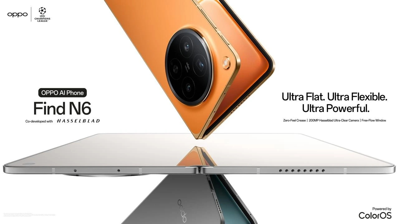 سعر هاتف أوبو Find N6 القابل للطي في الأسواق المصرية يصل ١٤٩,٩٩٩ جنيهاً